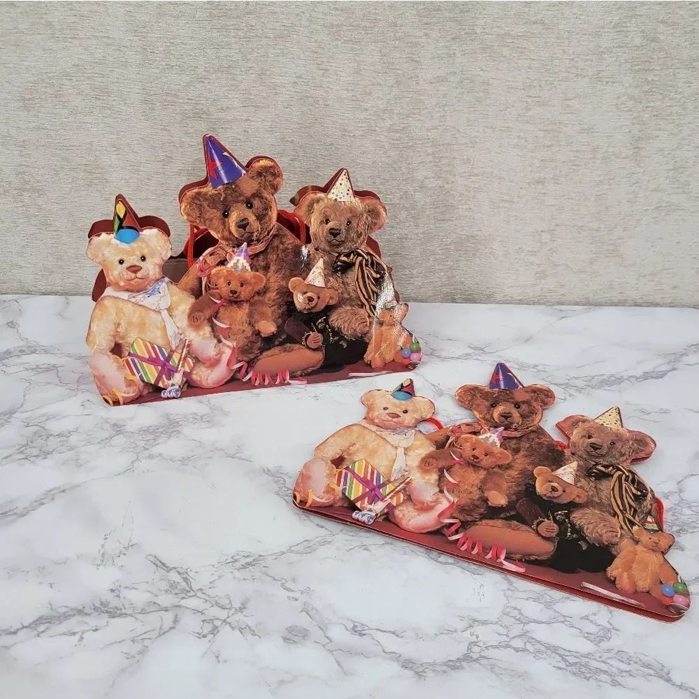 Vintage 90s Birthday Party Bears Gift Bags Lot Of 2